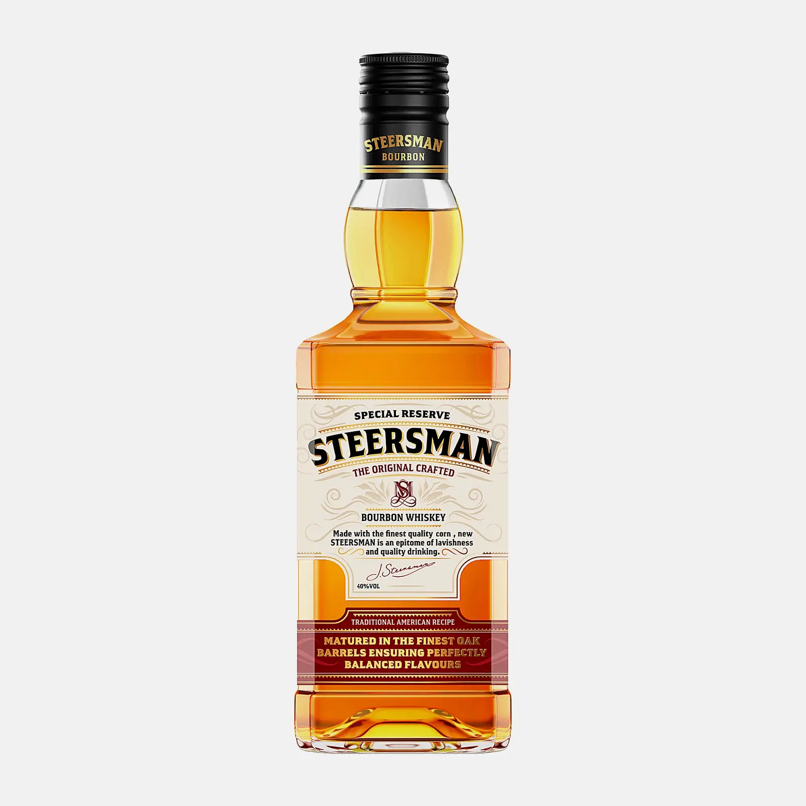 Изображение товара Виски зерновой Steersman 40 700мл выдержка 5 лет Россия