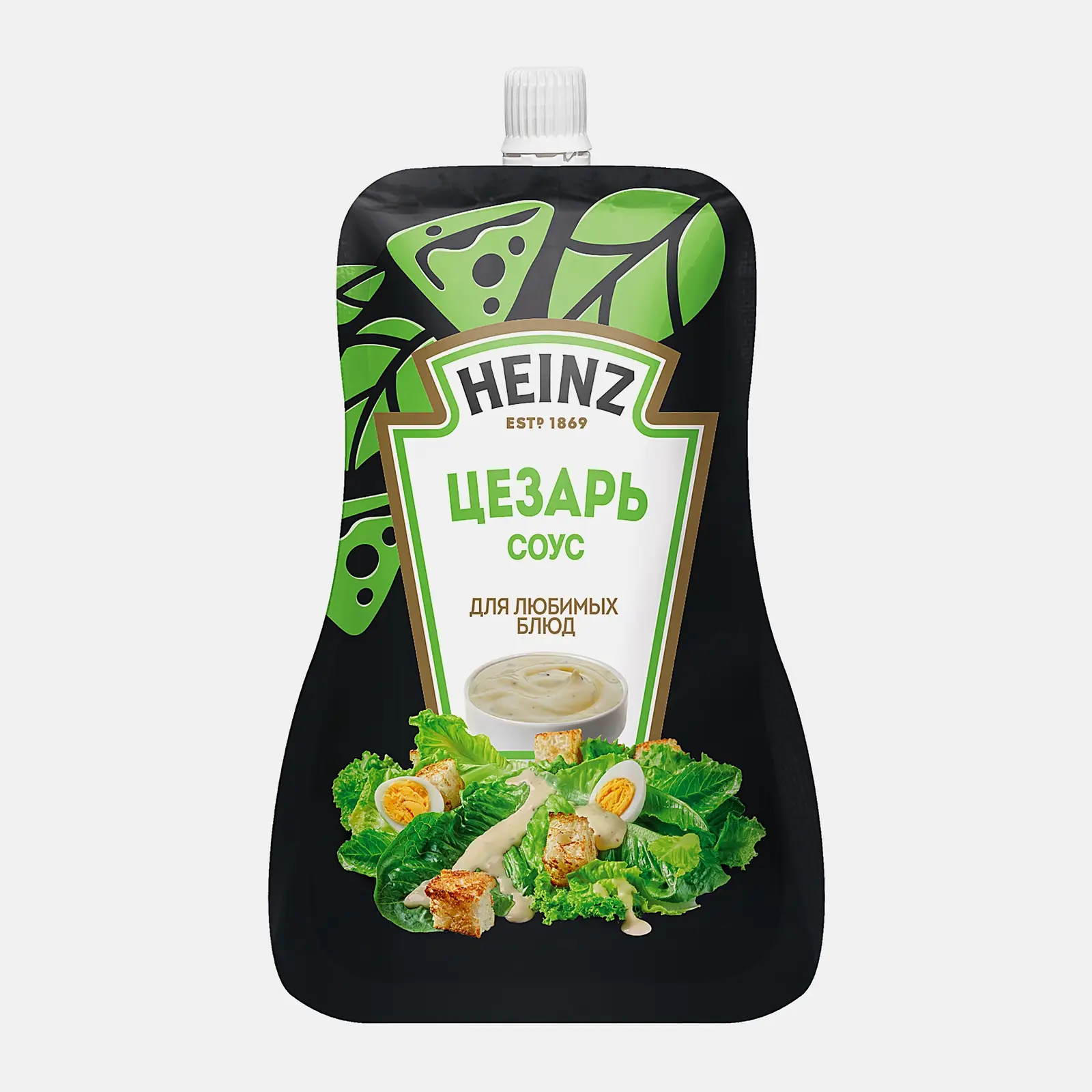 Изображение товара Соус Цезарь Heinz 200г - натуральный вкус, подходит для салатов и блюд