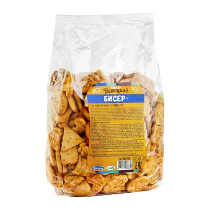 Изображение товара Крекер Бисер 400г от бренда Бежицкий ПК - вкусный хрустящий перекус