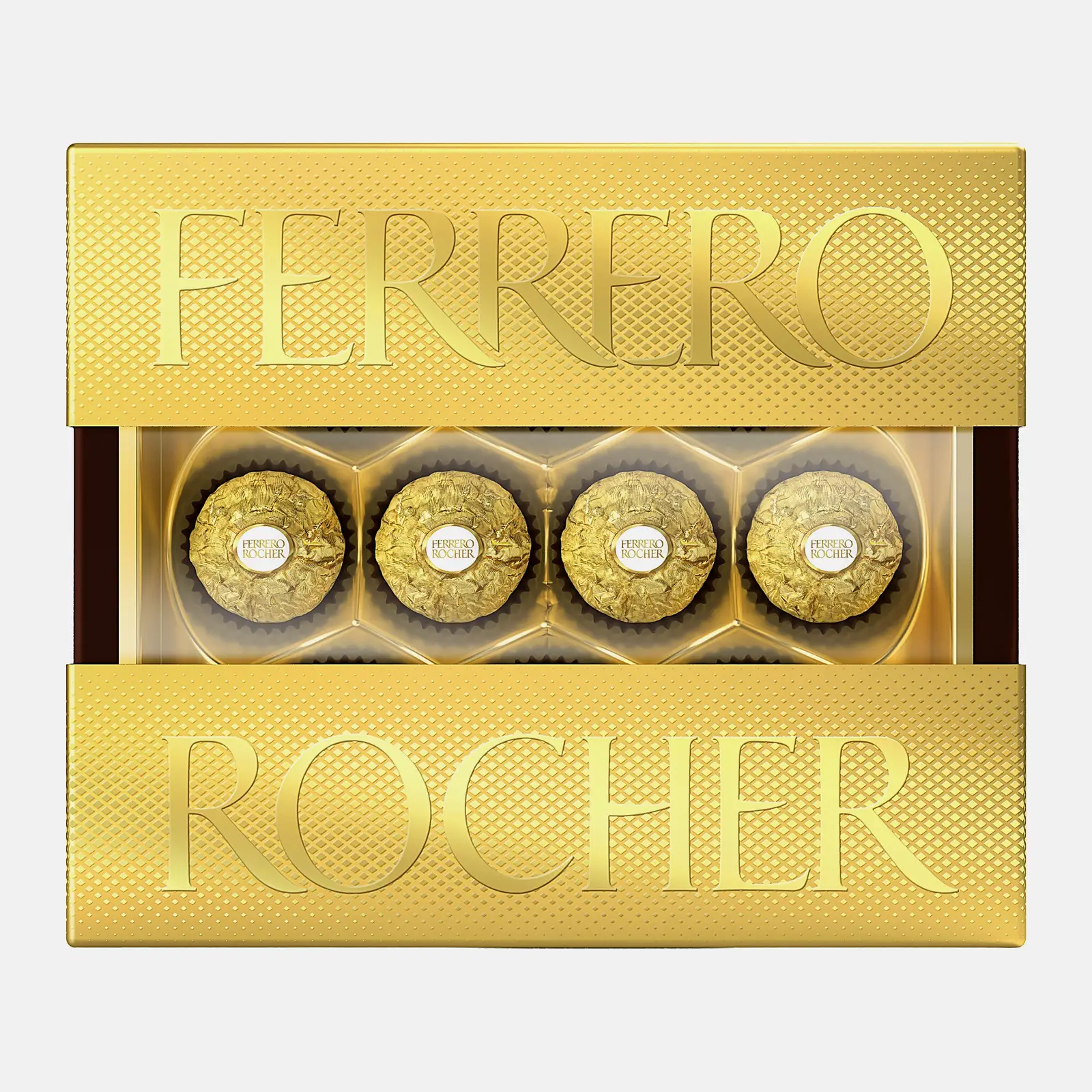 Изображение товара Конфеты Ferrero Rocher 125г - шоколадные с орехами и вафельной оболочкой