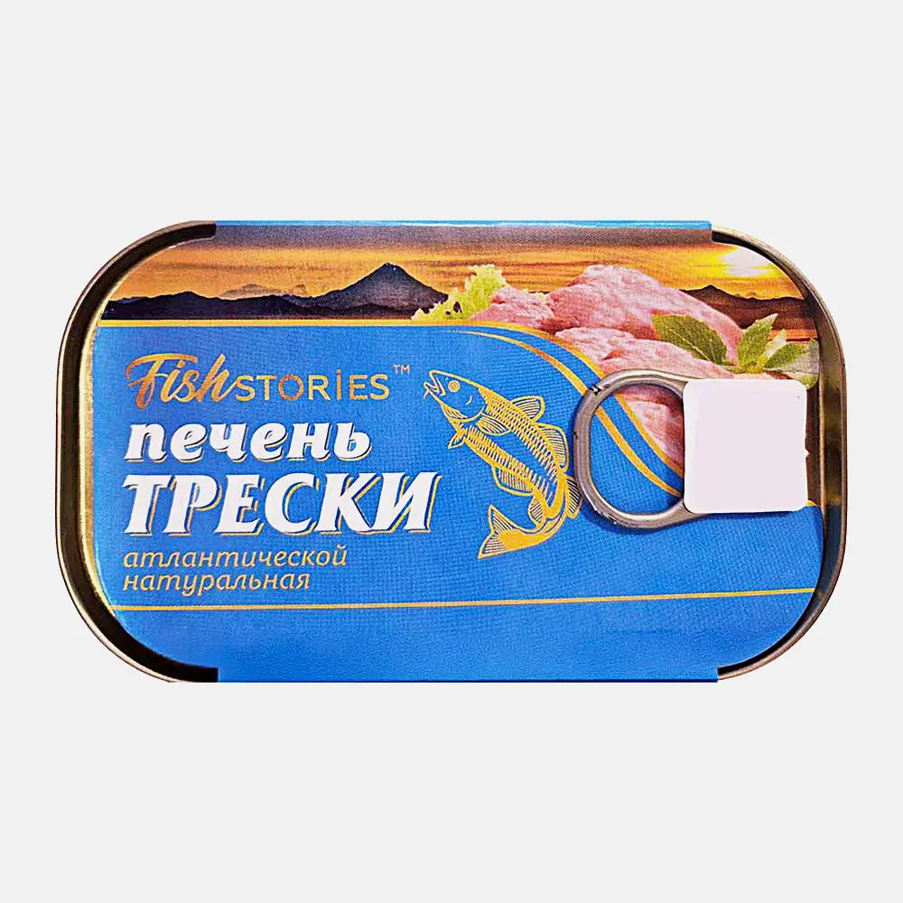 Печень трески атлантической натуральная Fish Stories 115г Печень трески атлантической натуральная Fish Stories 115г