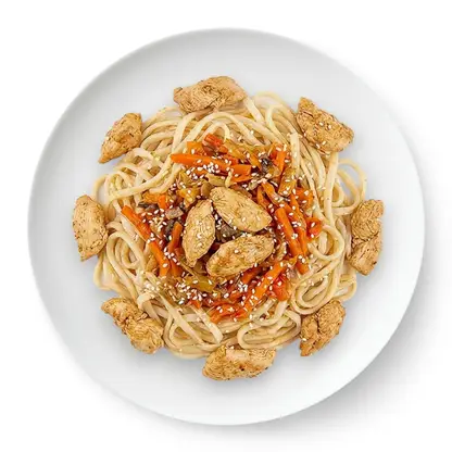 Изображение товара Лапша удон с курицей и овощами 250г