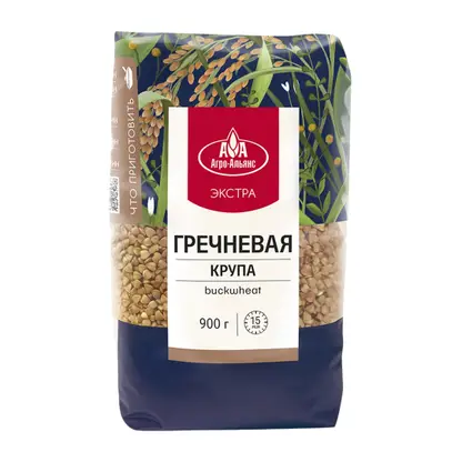 Изображение товара Гречневая крупа Агро-альянс Экстра 900г - премиум качество