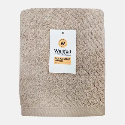 Махровое полотенце 50*80см Капучино Wellfort