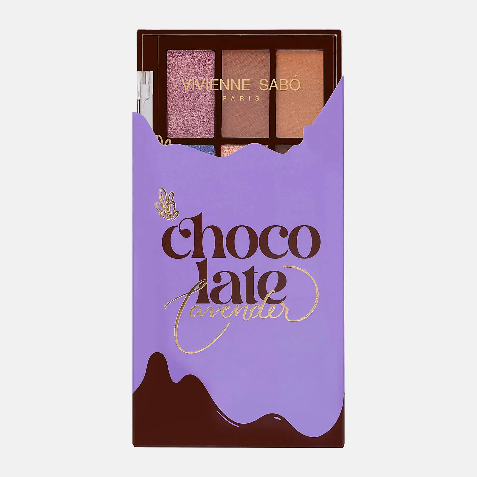 Палетка теней для век Vivienne Sabo Lavender Chocolate тон 01