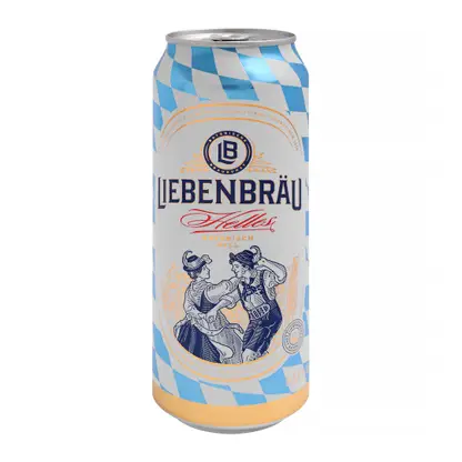 Пиво Liebenbrau Helles светлое фильтрованное 5.1% 500мл