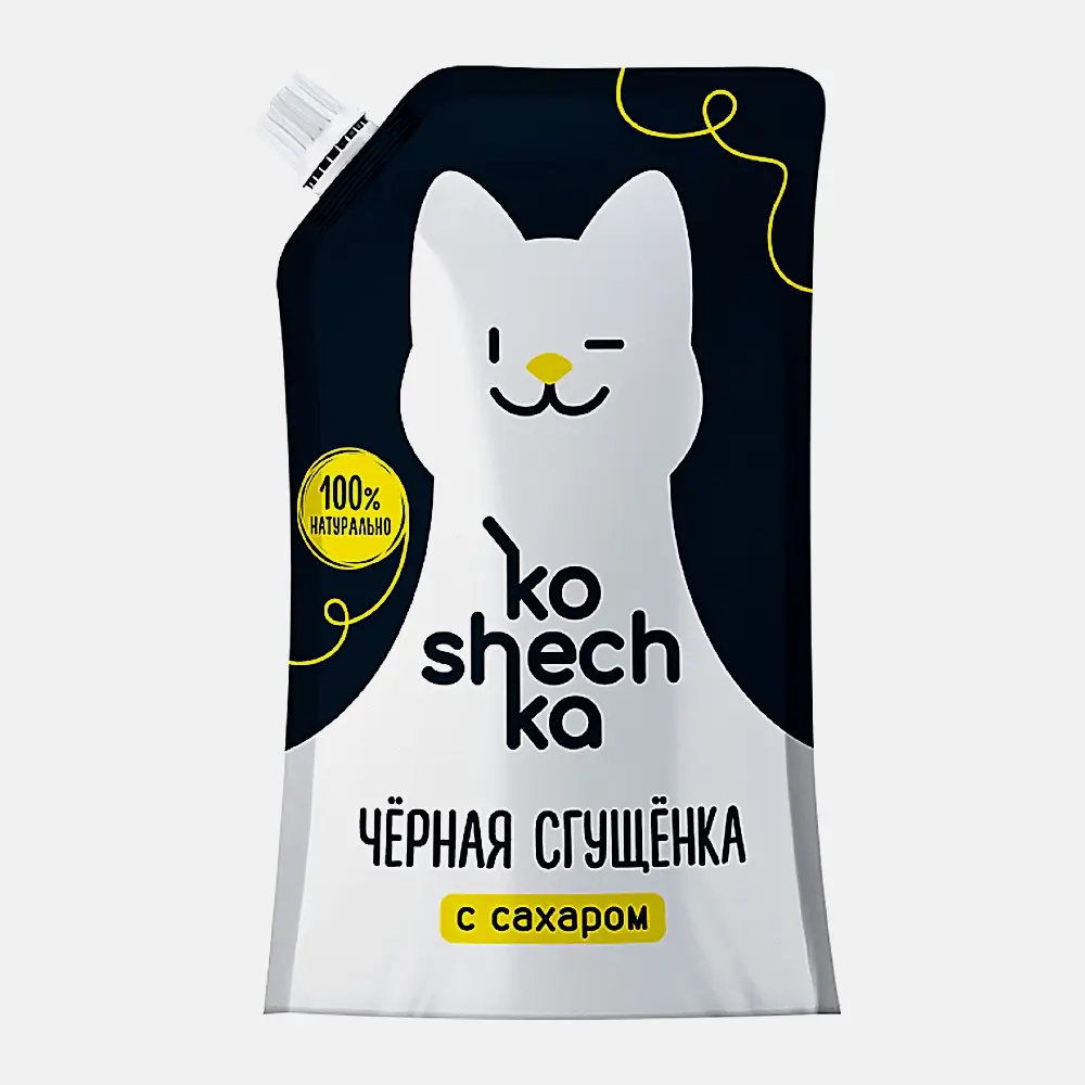 Молочный продукт Черная сгущенка Koshechka 6% 270г