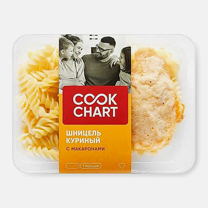 Шницель куриный в яйце с макарон Cook Chart 200г - фото 3