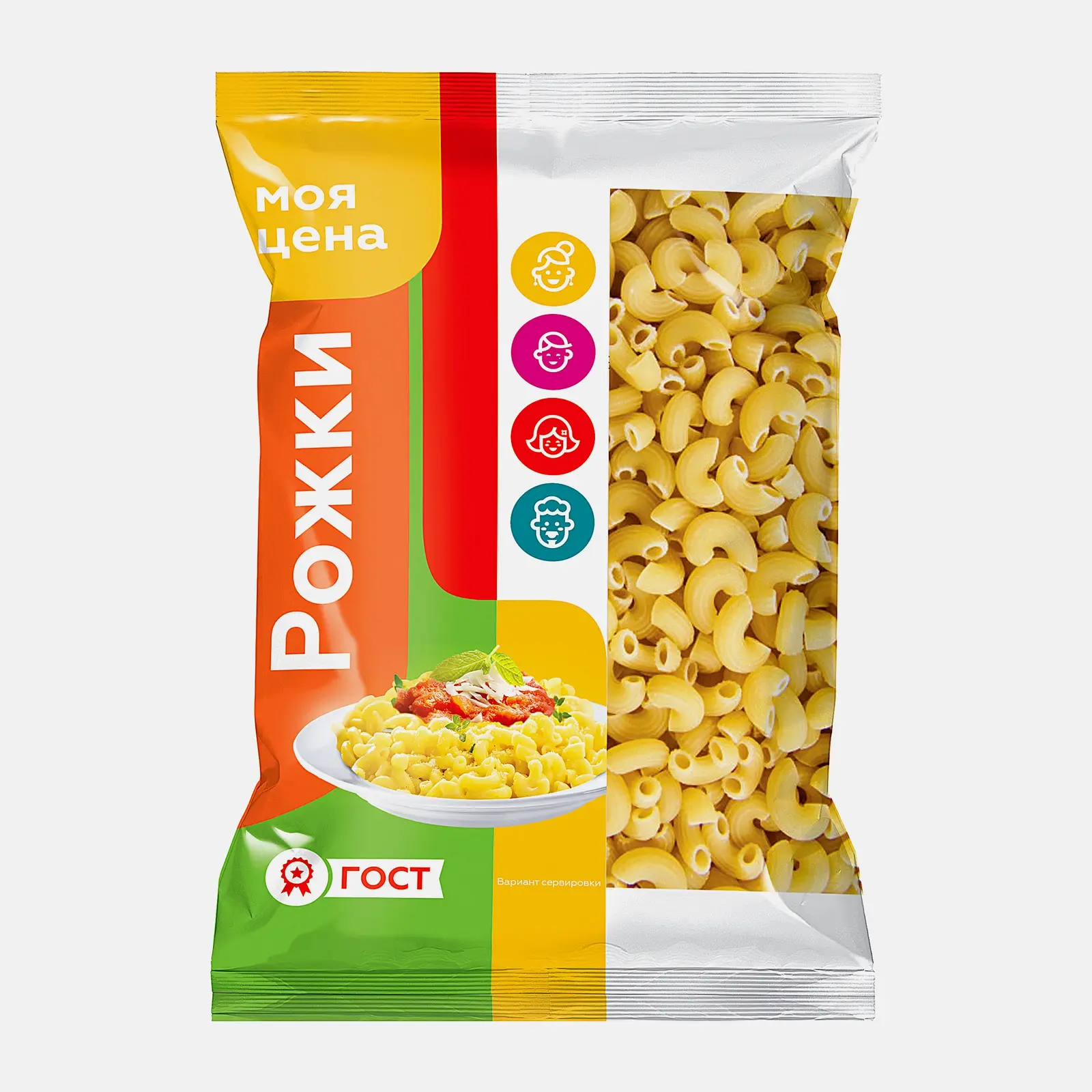 Изображение товара Макароны Моя цена Рожки 400г