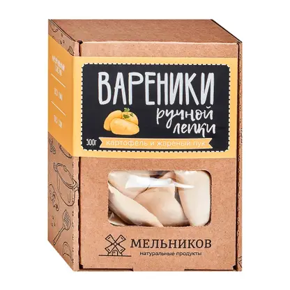 Изображение товара Вареники Мельников с картофелем и луком 500г