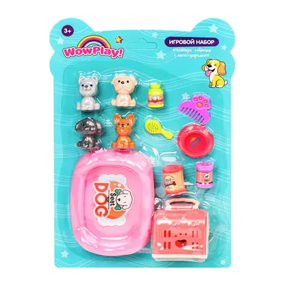 Изображение товара Игровой набор 4 собачки с аксессуарами D172239 в ассортименте