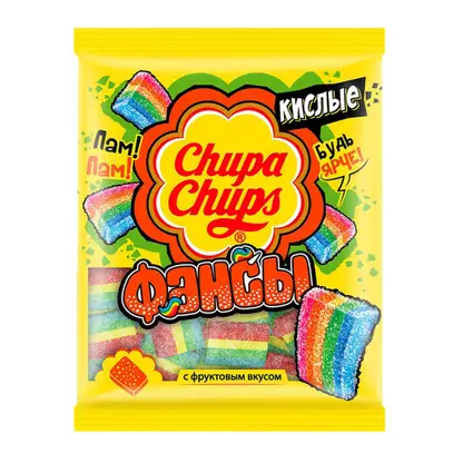Изображение товара Жевательный мармелад с фруктовым вкусом Chupa-Chups Фансы 70г
