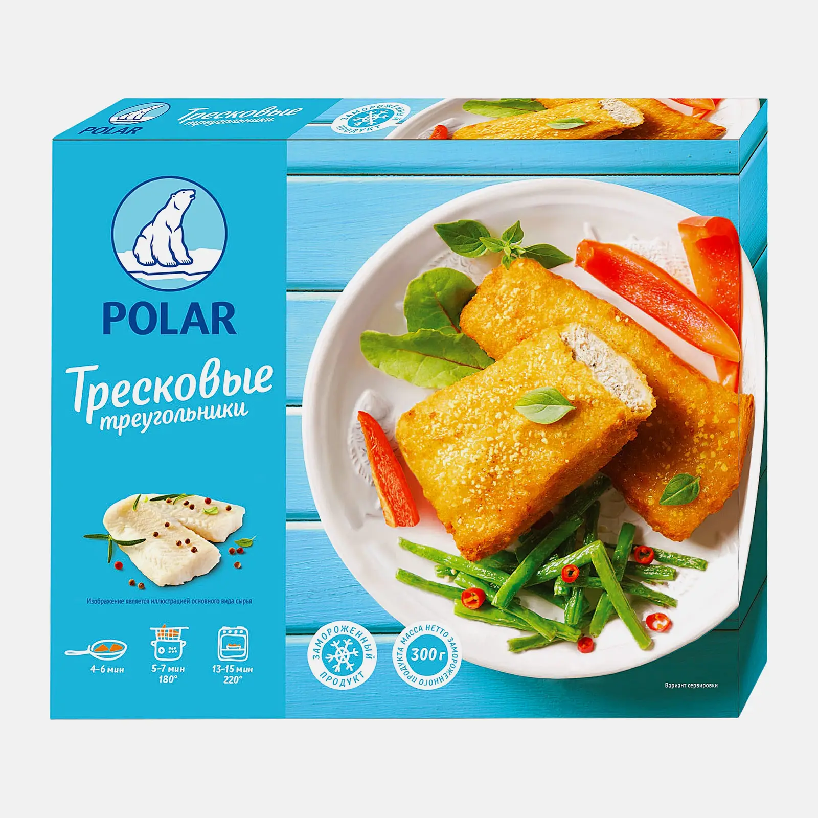 Котлеты Polar Тресковые треугольники 300г