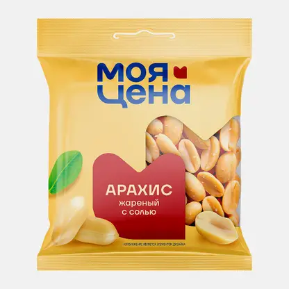 Арахис Моя цена жареный соленый 80г