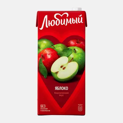 Напиток сокосодержащий Яблоко Любимый 1.93л
