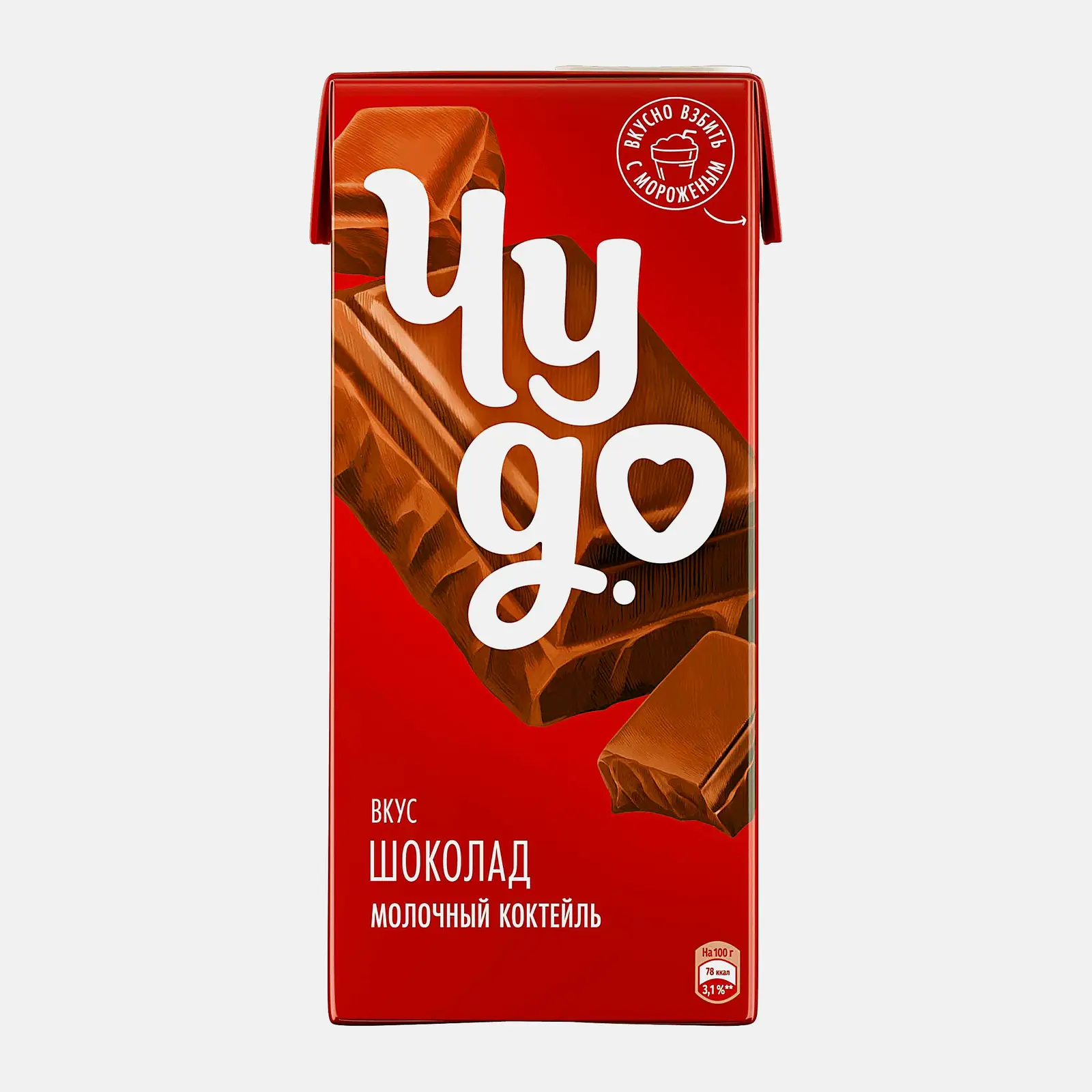 Изображение товара Молочный коктейль Чудо Шоколад 2% 960г