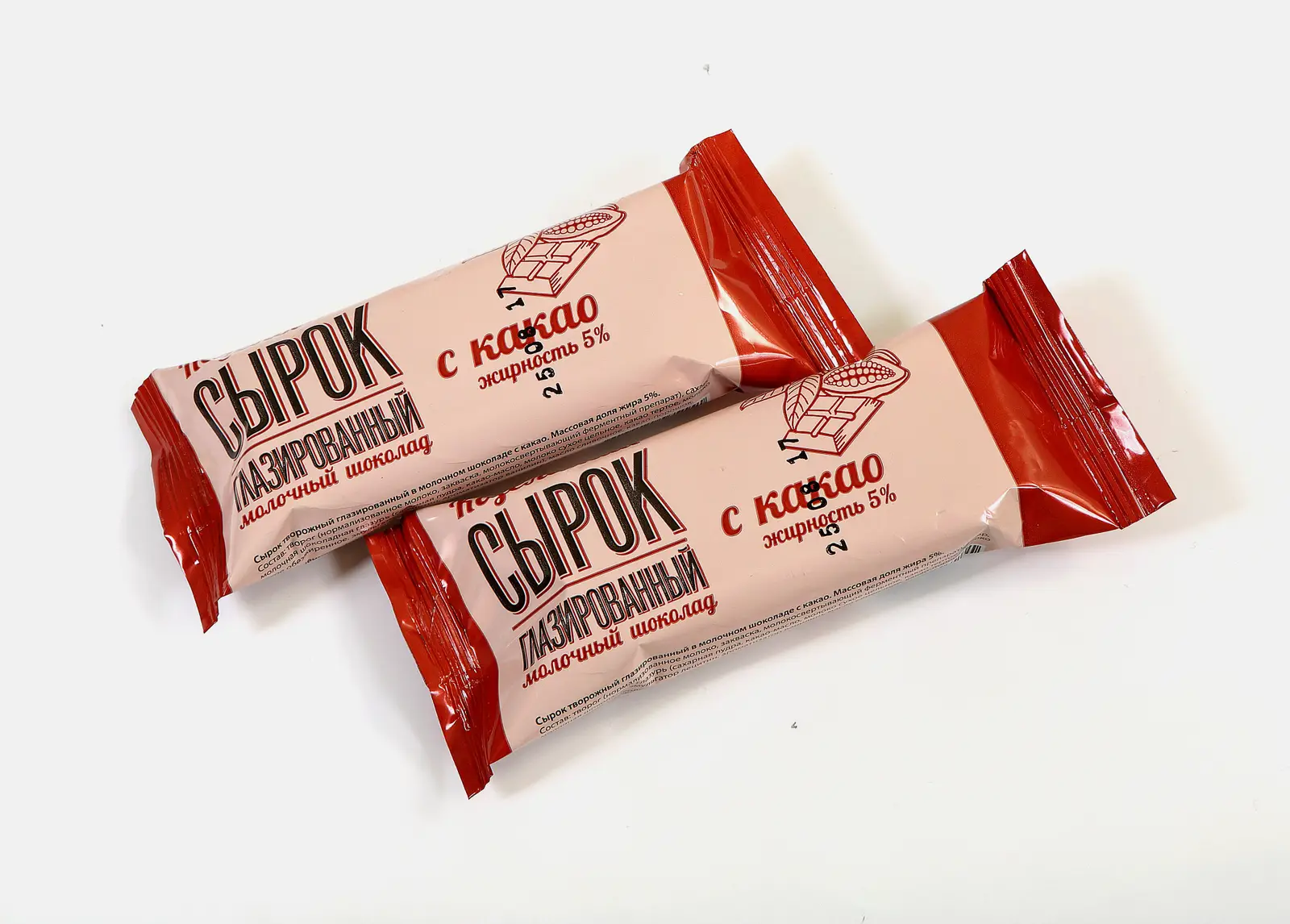 Изображение товара Сырок Козельское Молоко глазированный творожный какао 5% 40г