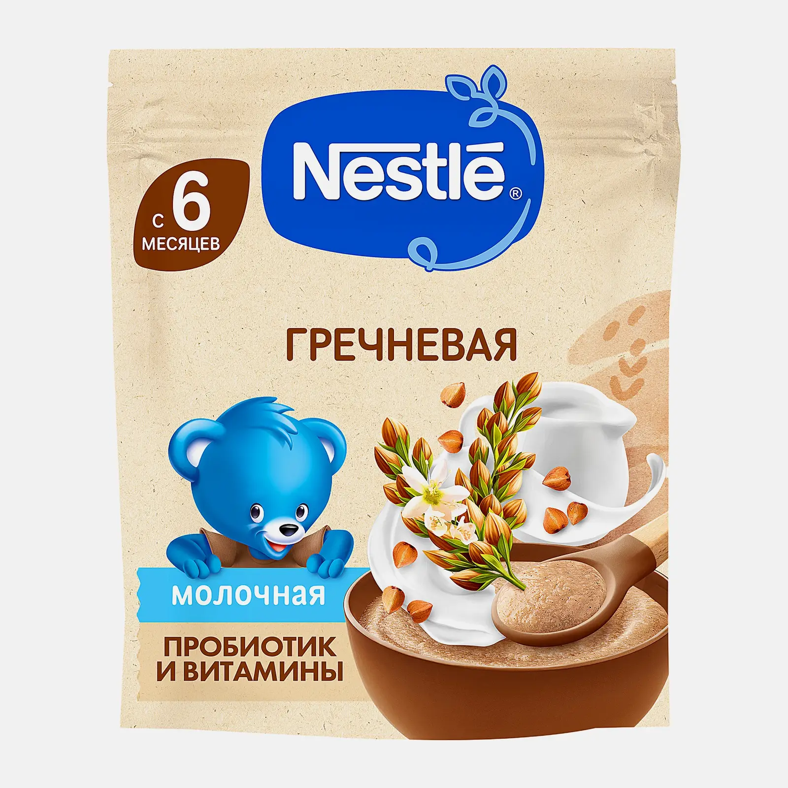Каша детская молочная гречневая с 6 месяцев Nestle 200г