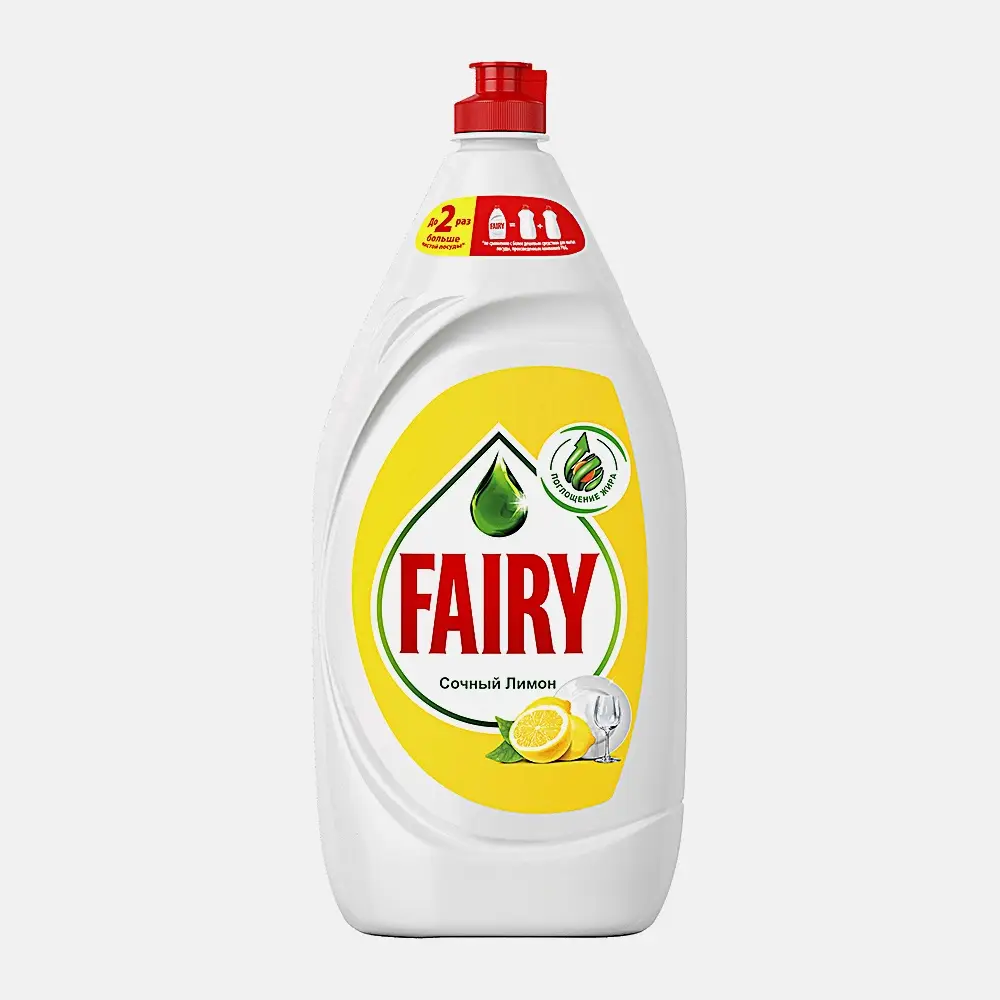 Средство для мытья посуды Fairy Сочный лимон 1.35л