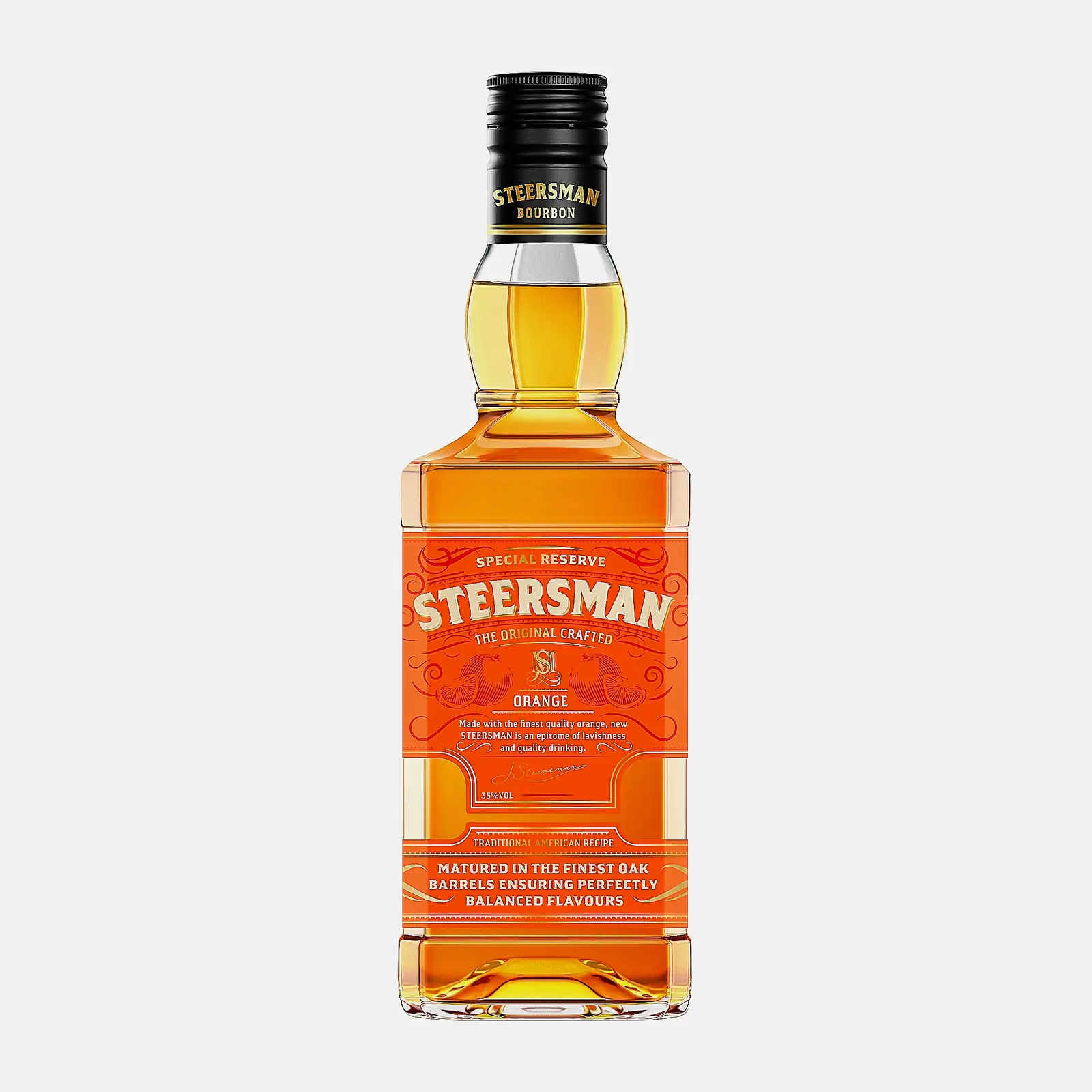 Висковый напиток Steersman Orange 35% 1л