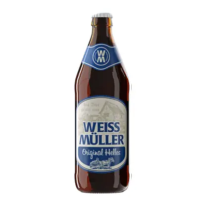 Светлое пиво Original Helles фильтрованное Weissmuller 5.2% 500мл
