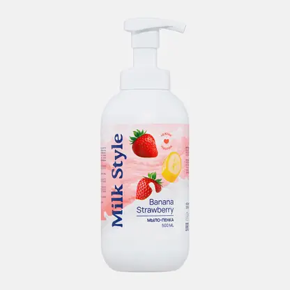 Мыло-пенка для рук Клубника-банан Milk Style 500мл