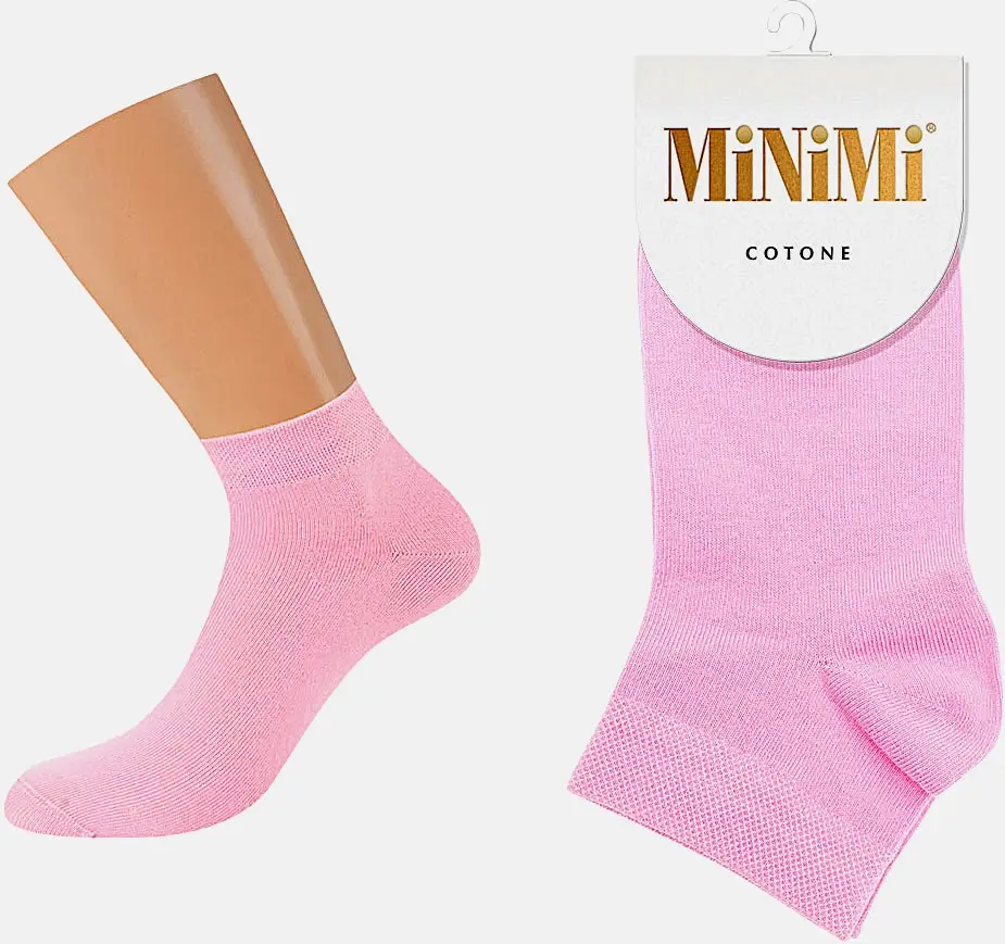 Носки женские Minimi Cotone 1201 белые р.23-25 (36-38) в ассортименте