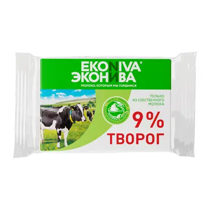 Изображение товара Творог ЭкоНива мягкий 9% 180г