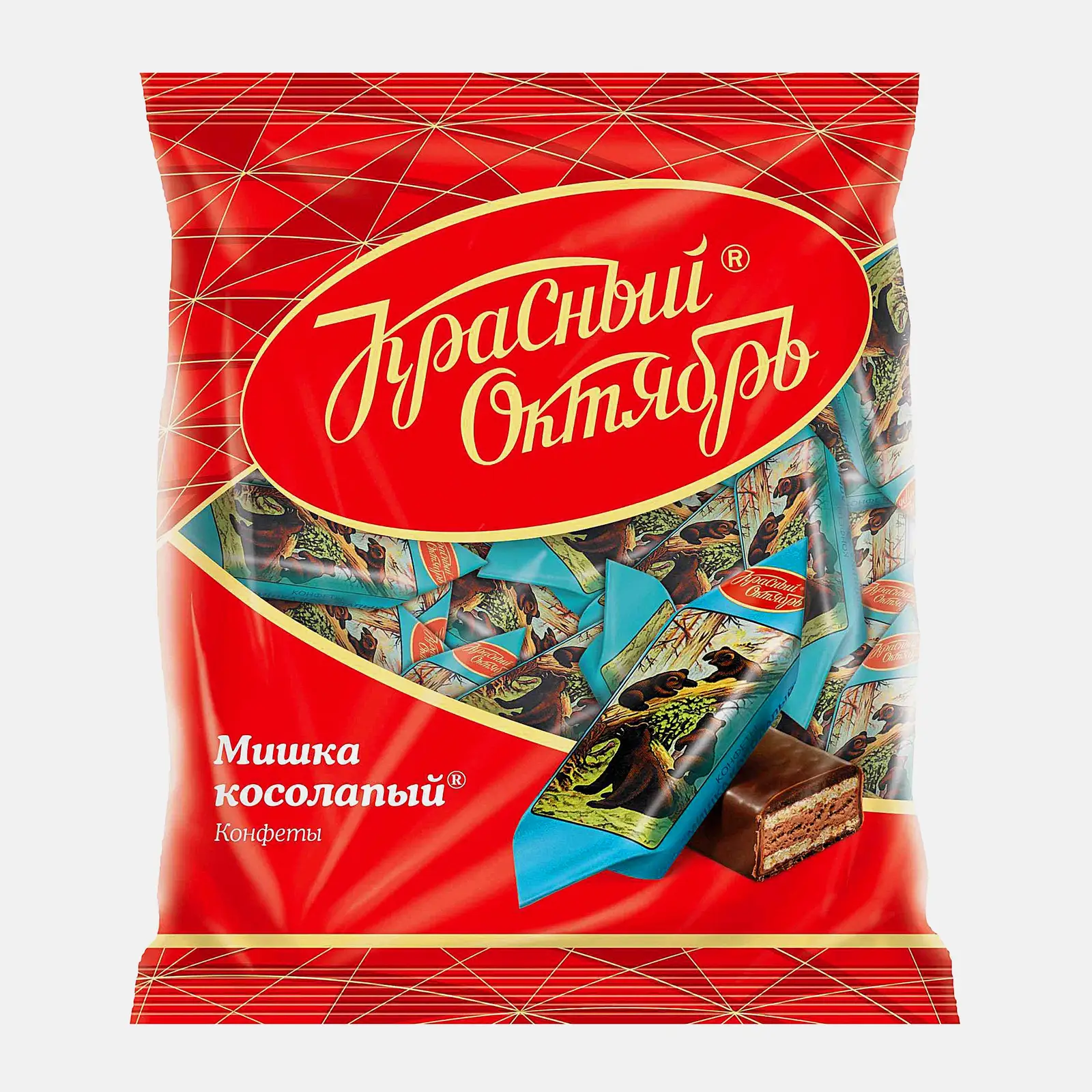 Изображение товара Конфеты вафельные Мишка косолапый 200г Красный Октябрь
