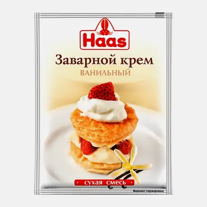 Крем заварной Haas Ванильный 100г