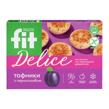Изображение товара Тофники Fit Delice с черносливом без сахара 260г