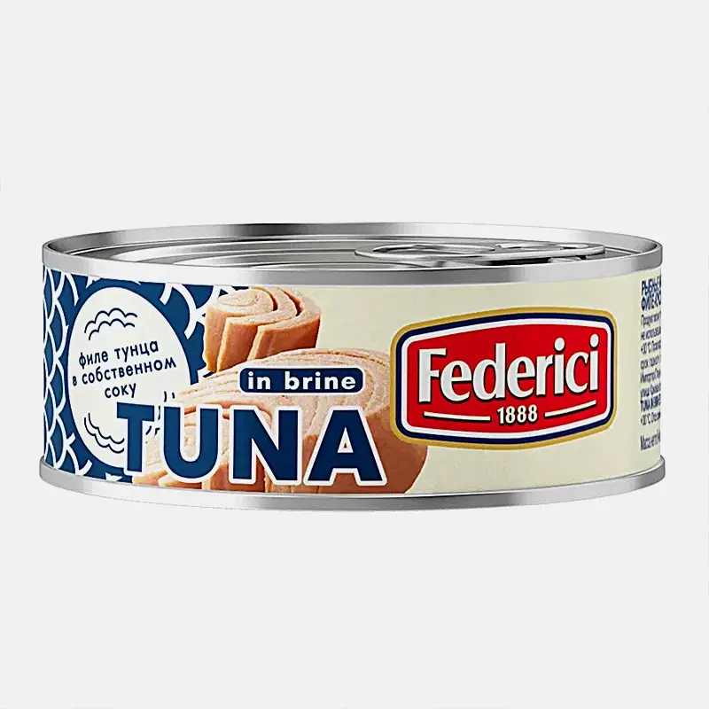 Изображение товара Тунец филе в собственном соку Federici 160г