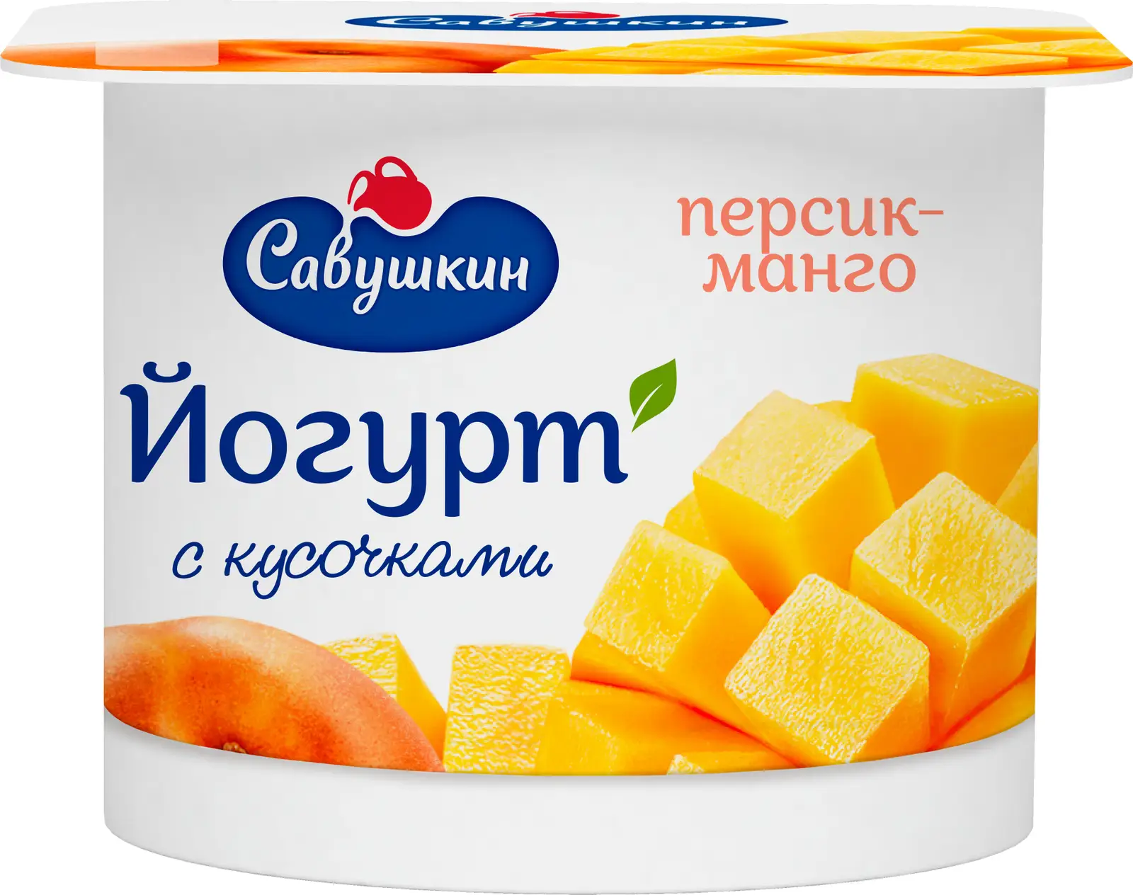 <b>Йогурт</b> Савушкин Персик <b>манго</b> 2% 120г.