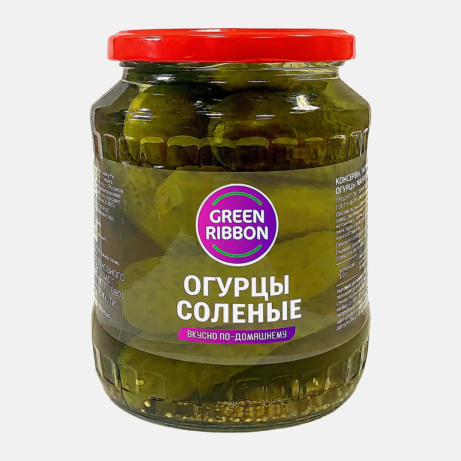 Огурцы соленые Green Ribbon 680г - фото 2
