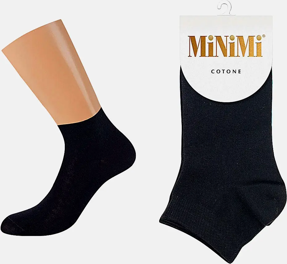 Носки женские Minimi Cotone 1201 белые р.23-25 (36-38) в ассортименте
