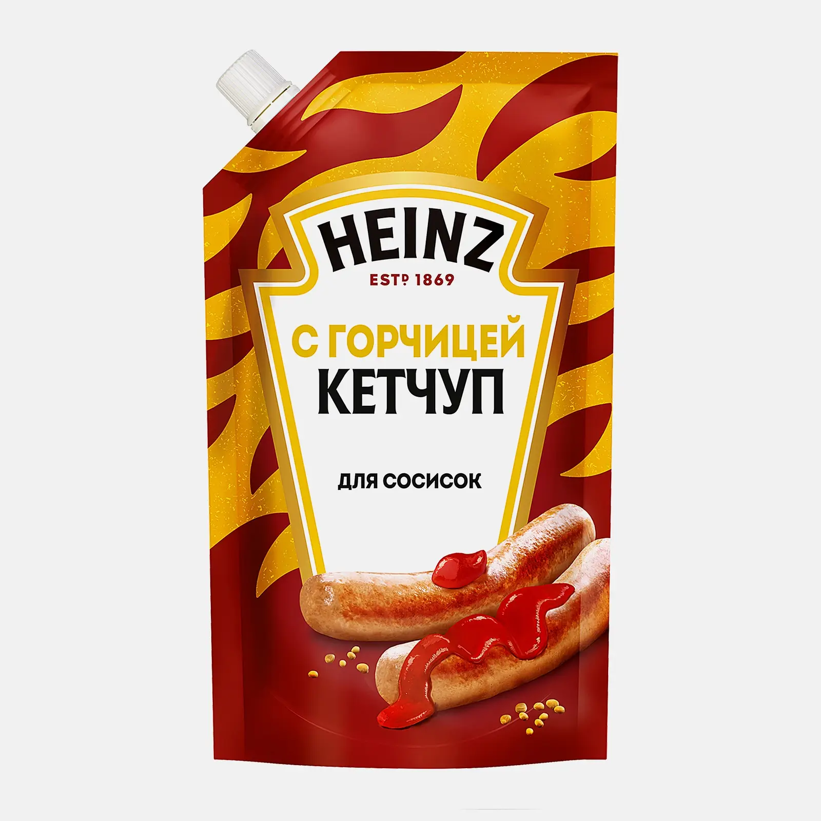 Изображение товара Кетчуп Heinz с горчицей 320г натуральный соус для мясных блюд и паст