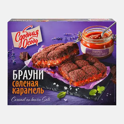 Пирог Брауни c cолёной карамелью 380г
