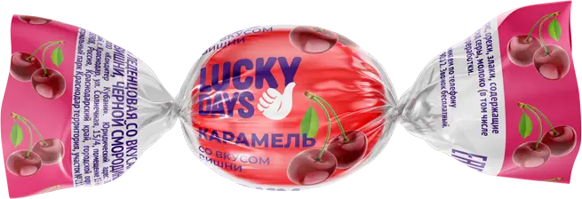 Изображение товара Карамель Lucky Days ассорти фруктовые и мятные леденцы 0.3 кг