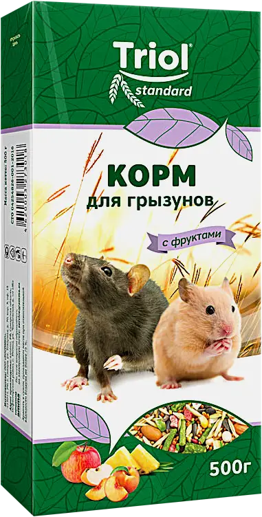 Корм для грызунов с фруктами Triol 500г