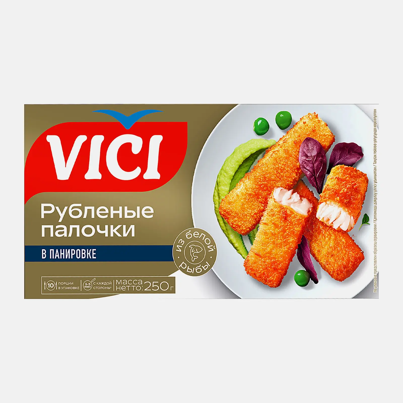 Рыбные палочки Vici Premium в панировке филе-кусочки 250г
