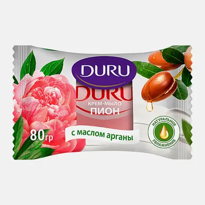 Крем-мыло Duru пион с маслом арганы 80г
