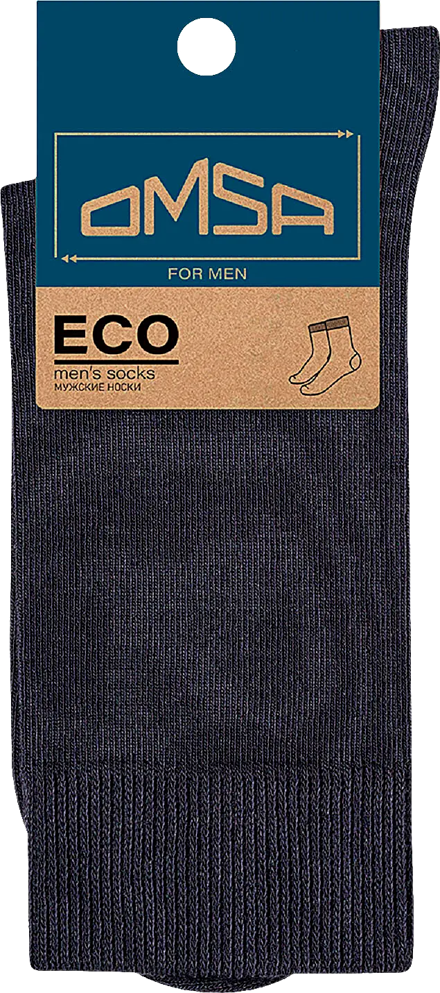 Носки мужские Omsa Eco демисезонные темно-серые размер 25 (39-40)