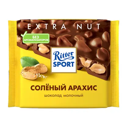 Изображение товара Молочный шоколад Соленый арахис Ritter Sport 100г
