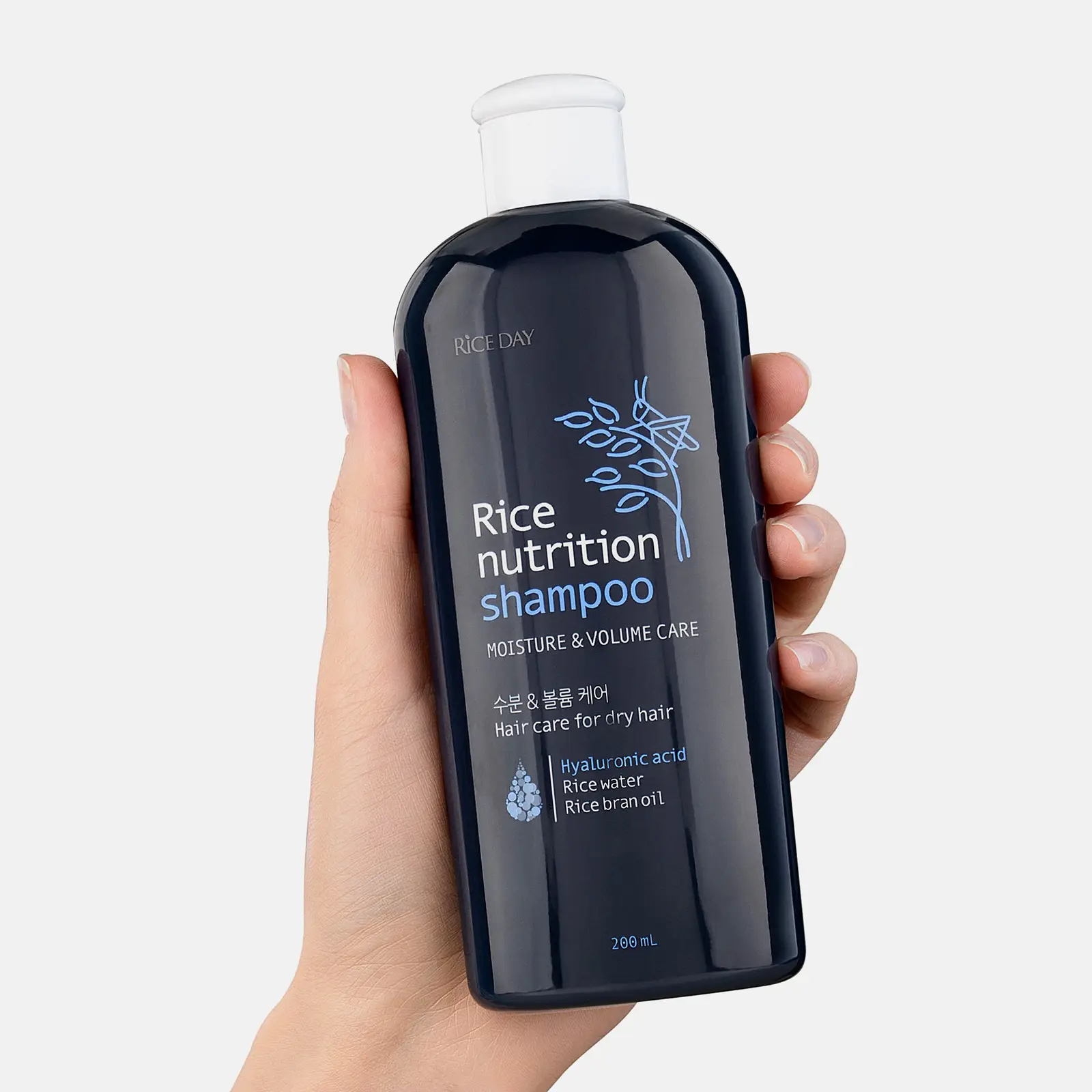 Шампунь для волос Rice Day для увлажнения и объема 200мл