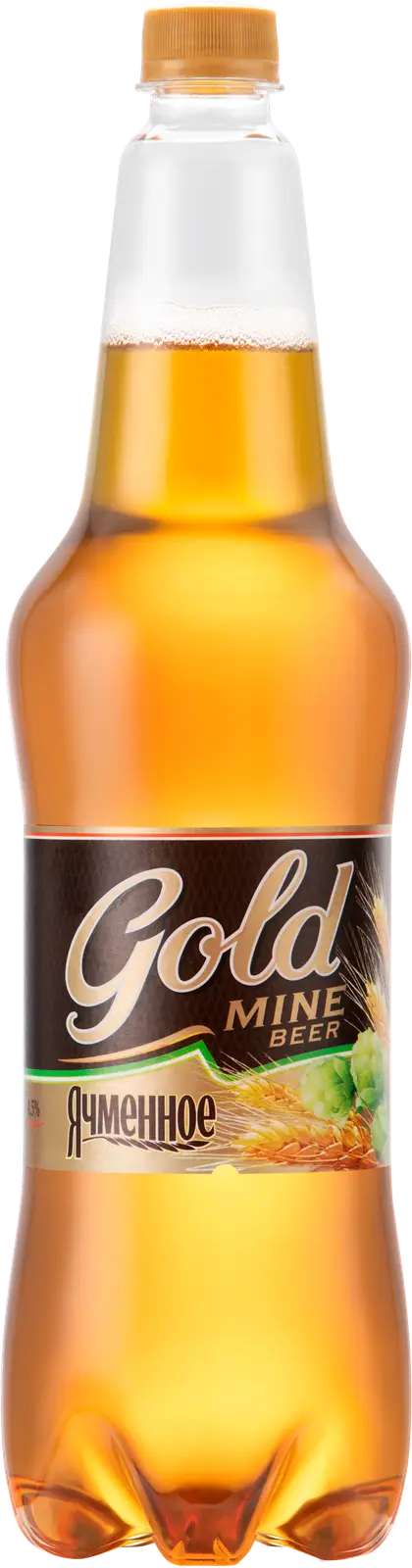 Изображение товара Пиво Gold Mine Beer Ячменное светлое пастеризованное 4.5% 1.15л