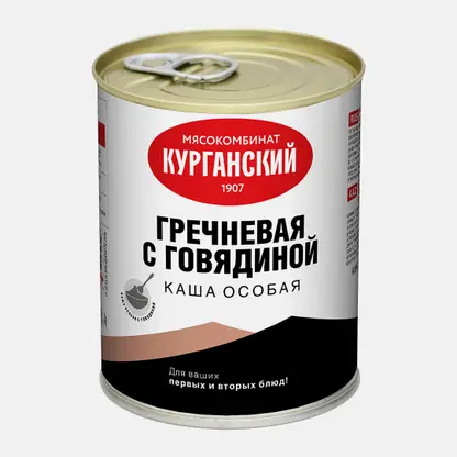 Гречка с говядиной Курганский МК Стандарт 340г