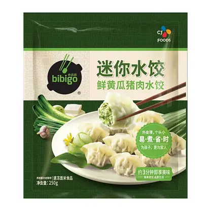 Изображение товара Дамплинги мини Бибиго свинина огурец 250г