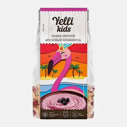 Кашка манная Розовый фламинго Yelli Kids 100г
