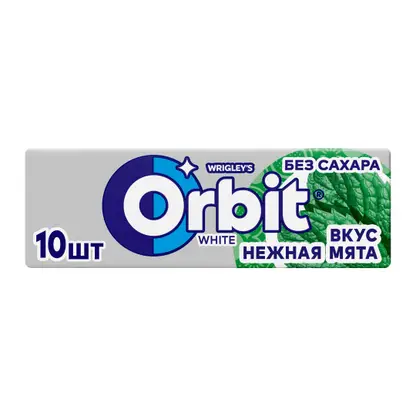 Изображение товара Жевательная резинка Orbit White Нежная мята без сахара 13.6г