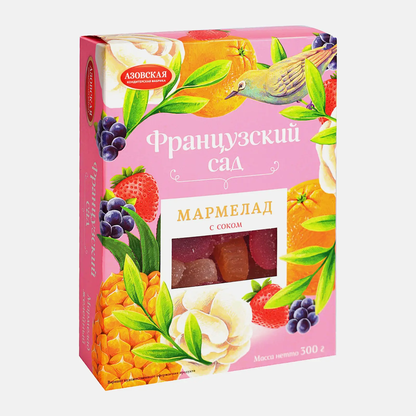 Мармелад Французский сад с натуральным соком Азовская КФ 300г